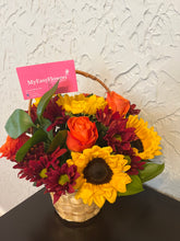 Load image into Gallery viewer, Fall floral basket Best Seller
