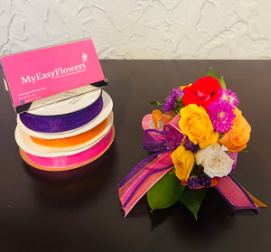 Colorfully spray rose corsage