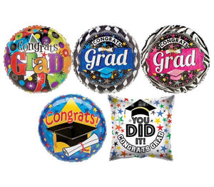 Graduation Mylar balloons