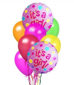 Baby girl balloons bqt