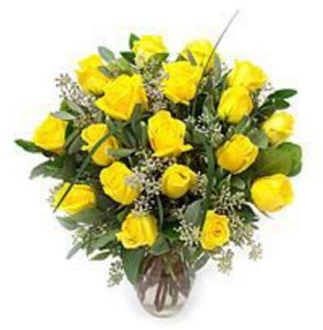 24 Perfect Yellow Roses