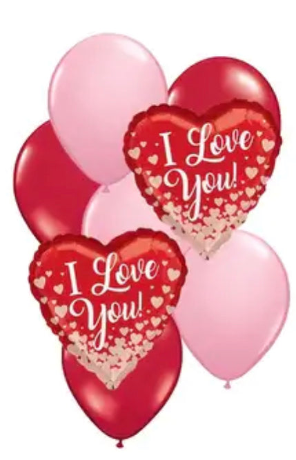 I Love You balloons bqt