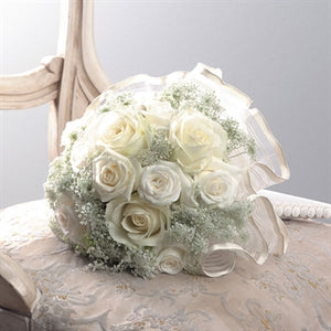 Myeasyflowers-ribbon-wedding-bouquete--Gypsophila-LLUVIA-BABY BREATH-Roseae-ROSAS-ROSES_WHITE
